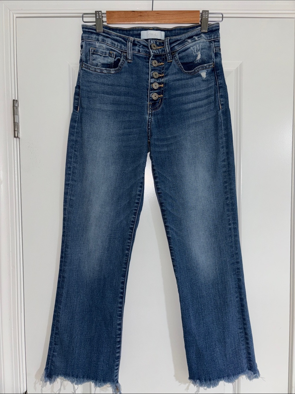Vervet Medium Wash 5 Button Fly Denim Jeans